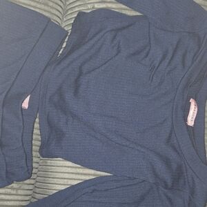 Ragdoll Navy Blue Long-Sleeve Top